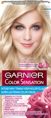 Стойкая краска для волос Garnier Color Sensation 111 Silver Ultra Blond цена и информация | Краска для волос | pigu.lt