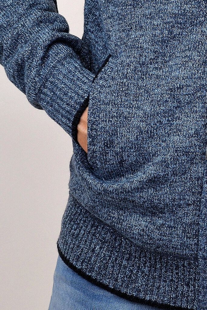 Megztinis vyrams su užtrauktuku Mostom 1667, mėlynas цена и информация | Megztiniai vyrams | pigu.lt