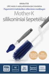 Силиконовые щетки для чистки бутылок Mother-K, 2 шт. цена и информация | Бутылочки и аксессуары | pigu.lt