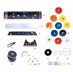 DIY - Pasidaryk pats - Kaleidoskopas - Panirti į kosmosą, Djeco DJ07922 kaina ir informacija | Lavinamieji žaislai | pigu.lt