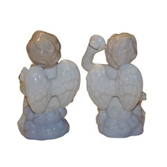 Suvenyras Keramikiniai angeliukai, 2 vnt kaina ir informacija | Interjero detalės | pigu.lt