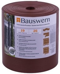 Планка для забора Bauswern premium, 26 x 0,19 м (700 г / м²). Коричневый цена и информация | Заборы и принадлежности к ним | pigu.lt