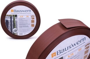 Планка для забора Bauswern premium, 50 x 0,0475 м (700 г / м²) Коричневая цена и информация | Заборы и принадлежности к ним | pigu.lt