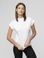 Marškinėliai moterims 4f T-shirt H4L21TSD038, balti kaina ir informacija | Marškinėliai moterims | pigu.lt