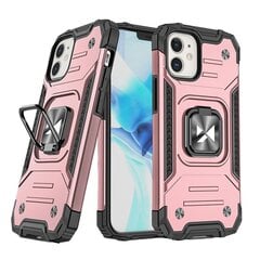 Wozinsky Ring Armor Hybrid Case skirtas iPhone 12 mini, rožinis kaina ir informacija | Telefono dėklai | pigu.lt