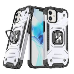 Wozinsky Ring Armor Hybrid Case skirtas iPhone 12 mini, sidabrinis kaina ir informacija | Telefono dėklai | pigu.lt