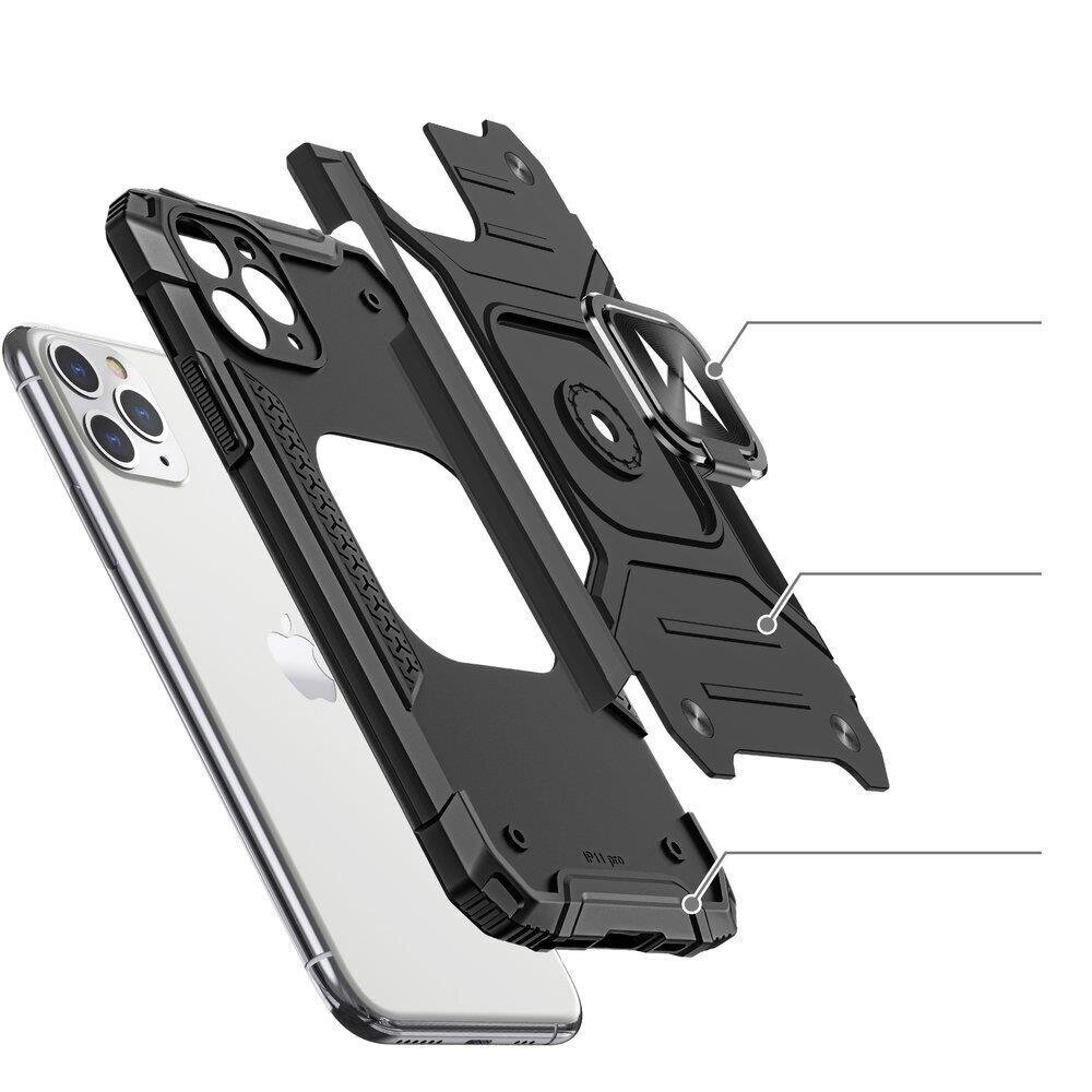 Wozinsky Ring Armor Hybrid Case skirtas Samsung Galaxy M31s, mėlynas kaina ir informacija | Telefono dėklai | pigu.lt