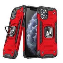 Wozinsky Ring Armor Hybrid Case skirtas Samsung Galaxy M31s, raudonas kaina ir informacija | Telefono dėklai | pigu.lt