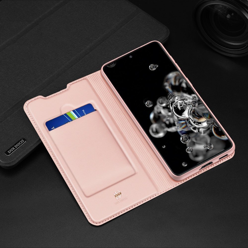 Telefono dėklas Dux Ducis Skin Pro, skirtas Samsung Galaxy S21 Ultra, rožinis kaina ir informacija | Telefono dėklai | pigu.lt