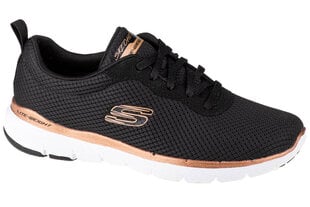 Женские кроссовки Skechers 3.0 13070-BKRG, черные цена и информация | Спортивная обувь, кроссовки для женщин | pigu.lt
