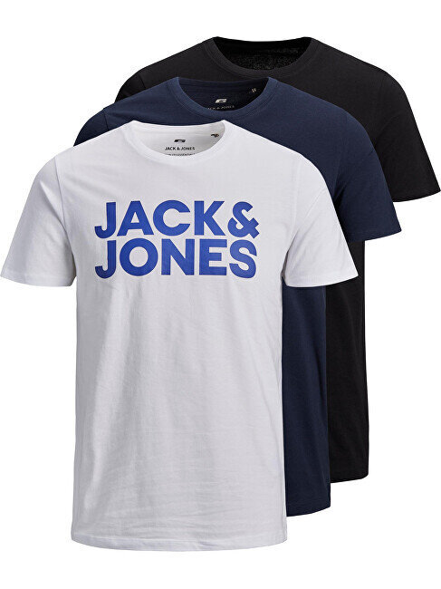 Vyriški marškinėliai Jack&Jones 12191762, juodi kaina ir informacija | Vyriški marškinėliai | pigu.lt