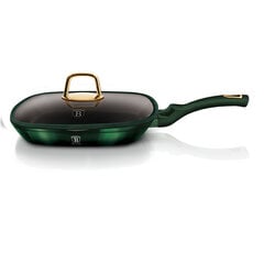 Berlinger Haus Metallic Line Emerald гриль сковорода, 28 см цена и информация | Cковородки | pigu.lt