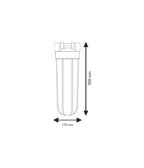 Filtro korpusas BigBlue Aquafilter FH20B-B-WB kaina ir informacija | Vandens filtrai, valymo įrenginiai | pigu.lt