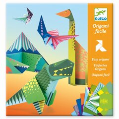 Origami rinkinys - Dinozaurai, Djeco DJ08758 kaina ir informacija | Lavinamieji žaislai | pigu.lt