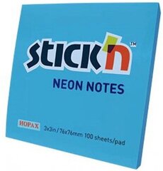 Lipnūs lapeliai Stick`n, 76 x 76 mm, 100 lapelių kaina ir informacija | Sąsiuviniai ir popieriaus prekės | pigu.lt