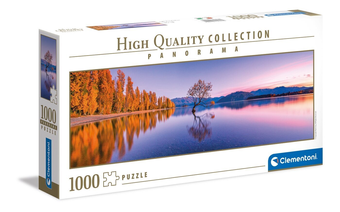 Dėlionė Clementoni High Quality Collection Panorama Lake Wanaka Tree, 39608, 1000 d. цена и информация | Dėlionės (puzzle) | pigu.lt