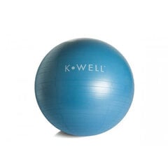 Gimnastikos kamuolys KWELL 75 cm, mėlynas kaina ir informacija | Gimnastikos kamuoliai | pigu.lt