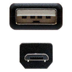 Nanocable, USB 2.0 A - Micro USB B, 0.8 m kaina ir informacija | Laidai telefonams | pigu.lt