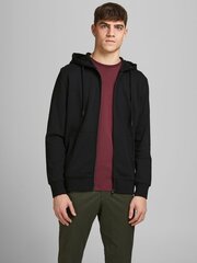 Мужской спортивный свитер Jack & Jones 12256972BLACKONYX, черный цена и информация | Мужские толстовки | pigu.lt