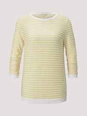 Женская кофта TOM TAILOR 1017277*26928, желтая/белая цена и информация | Женские футболки | pigu.lt