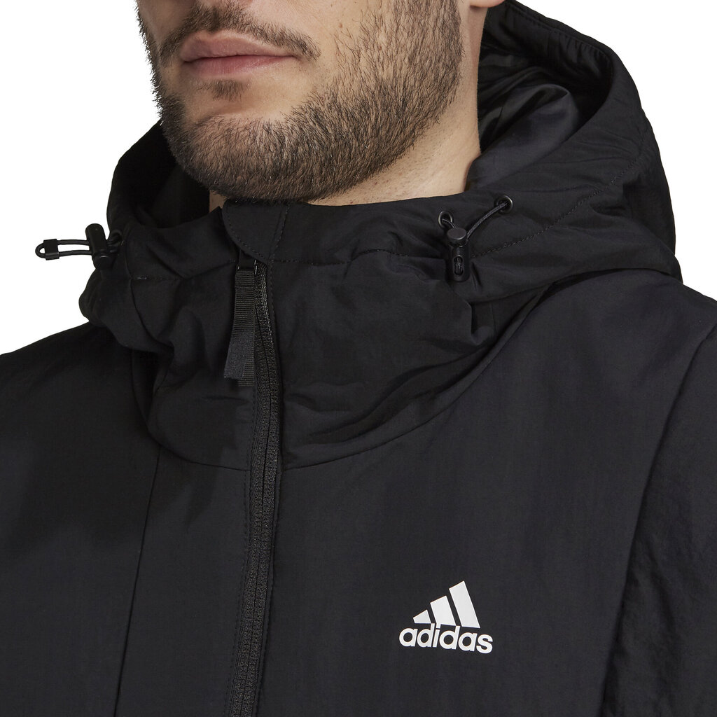 Striukė vyrams Adidas Bts Hooded Jkt Black, juoda цена и информация | Vyriškos striukės | pigu.lt