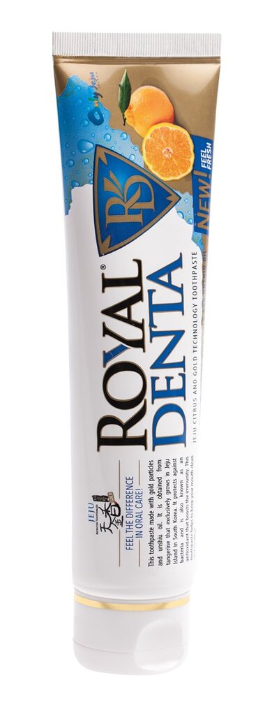 Dantų pasta su auksu ir unshiu Royal Denta Jeju 130 g цена и информация | Dantų šepetėliai, pastos | pigu.lt