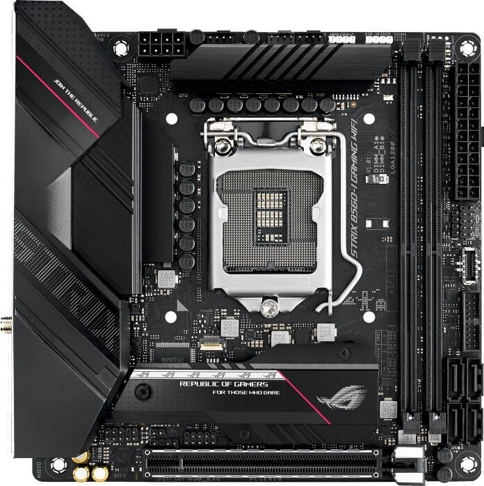 Asus Rog STRIX B560-I Gaming WIFI kaina ir informacija | Pagrindinės plokštės | pigu.lt