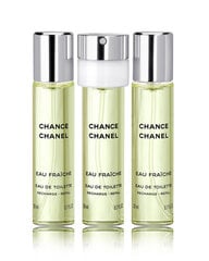 Tualetinis vanduo Chanel Chance Eau Fraiche EDT moterims, 3 x 20 ml kaina ir informacija | Kvepalai moterims | pigu.lt