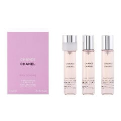 Tualetinis vanduo Chanel Chance Eau Tendre EDT moterims, 3 x 20 ml kaina ir informacija | Kvepalai moterims | pigu.lt