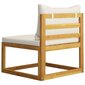 Sodo baldų komplektas su pagalvėmis, 8 dalių, rudas kaina ir informacija | Lauko baldų komplektai | pigu.lt