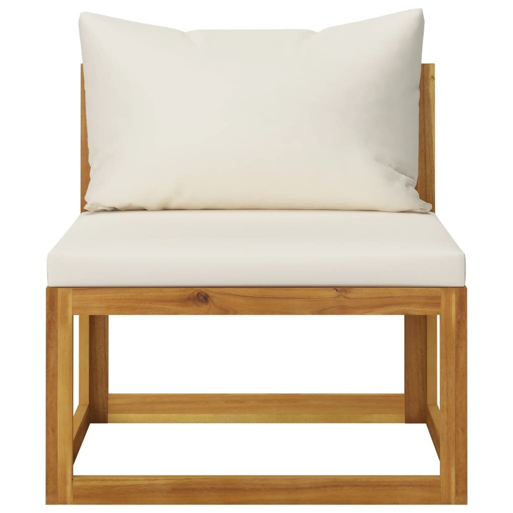 Sodo baldų komplektas su pagalvėmis, 8 dalių, rudas kaina ir informacija | Lauko baldų komplektai | pigu.lt