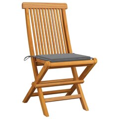 Sodo kėdės su pagalvėlėmis, 4 vnt, rudos kaina ir informacija | Lauko kėdės, foteliai, pufai | pigu.lt