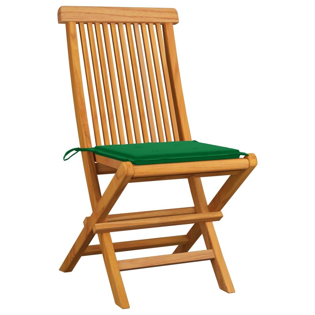 Sodo kėdės su pagalvėlėmis, 4 vn, rudos kaina ir informacija | Lauko kėdės, foteliai, pufai | pigu.lt