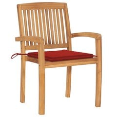 Sodo kėdės su pagalvėlėmis, 2 vnt, rudos цена и информация | Садовые стулья, кресла, пуфы | pigu.lt