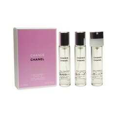 Tualetinis vanduo Chanel Chance Eau Fraiche EDT moterims, 3 x 20 ml kaina ir informacija | Kvepalai moterims | pigu.lt