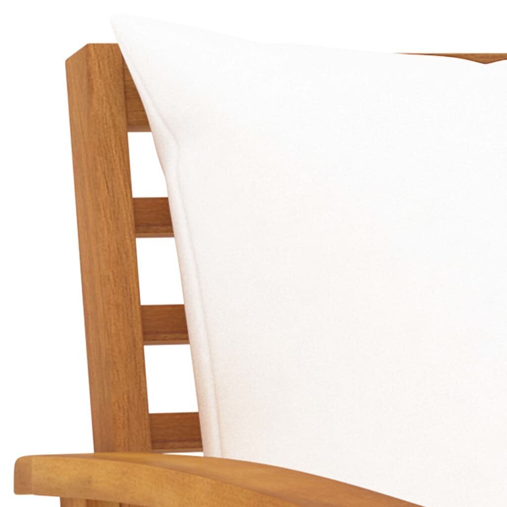 Sodo suoliukas su pagalvėlėm, 120 cm, rudas kaina ir informacija | Lauko suolai | pigu.lt