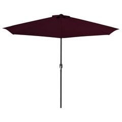 Balkono skėtis su stulpu, 300x150x253 cm, raudonas цена и информация | Зонты, маркизы, стойки | pigu.lt
