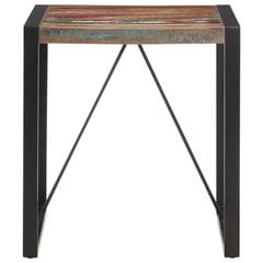 Valgomojo stalas, 70x70x75 cm, juodos/rudos spalvos цена и информация | Кухонные и обеденные столы | pigu.lt