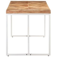 Обеденный стол, 140x70x76 см, коричневый цена и информация | Кухонные и обеденные столы | pigu.lt