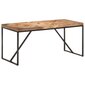 Valgomojo stalas, 160x70x76 cm, rudas kaina ir informacija | Virtuvės ir valgomojo stalai, staliukai | pigu.lt