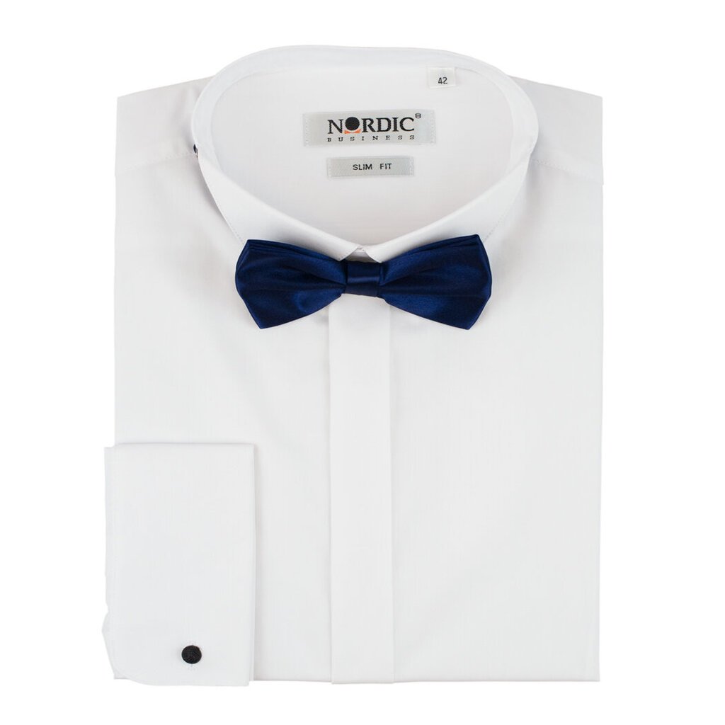 Marškiniai ilgomis rankovėmis vyrams Nordic, balti kaina ir informacija | Vyriški marškiniai | pigu.lt