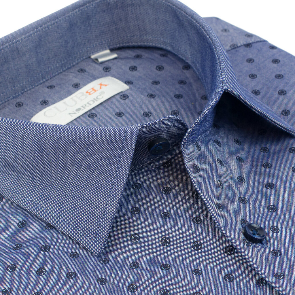 Marškiniai ilgomis rankovėmis vyrams Nordic, mėlyni цена и информация | Vyriški marškiniai | pigu.lt