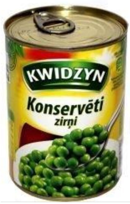 Konservuoti žirneliai „Kwidzyn“, 400 g kaina ir informacija | Konservuotas maistas | pigu.lt