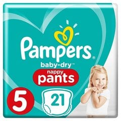 Подгузники-трусики Pampers Pants Mega Box, размер 5, 12-17 кг цена и информация | Подгузники | pigu.lt