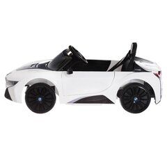 Одноместный детский электромобиль BMW i8, белый цена и информация | Электромобили для детей | pigu.lt