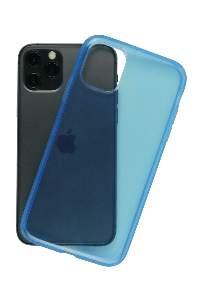 Dėklas skirtas iPhone 11 Pro, mėlyna, skaidrus silikonas kaina ir informacija | Telefono dėklai | pigu.lt