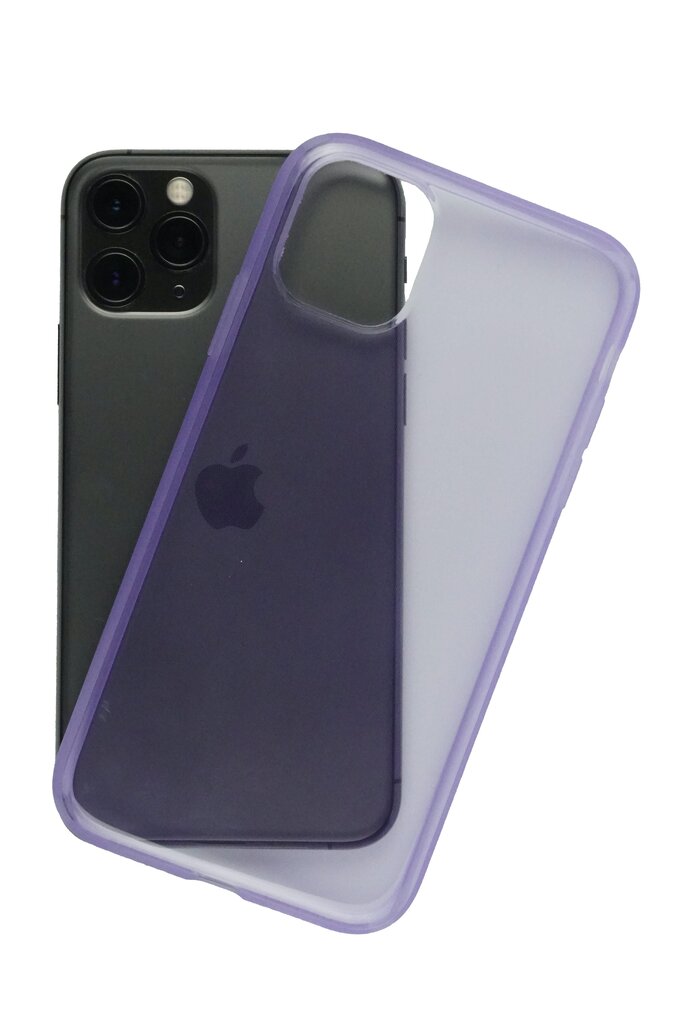 Dėklas skirtas iPhone 11 Pro, violetinė, skaidrus silikona kaina ir informacija | Telefono dėklai | pigu.lt