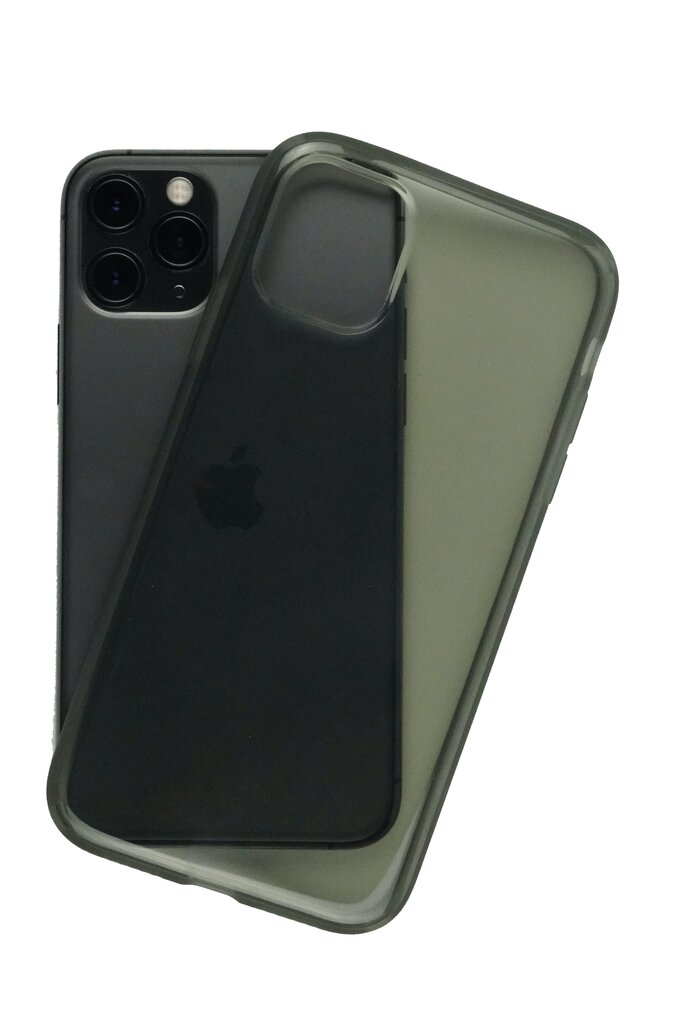 Dėklas skirtas iPhone 11, juoda, skaidrus silikonas цена и информация | Telefono dėklai | pigu.lt