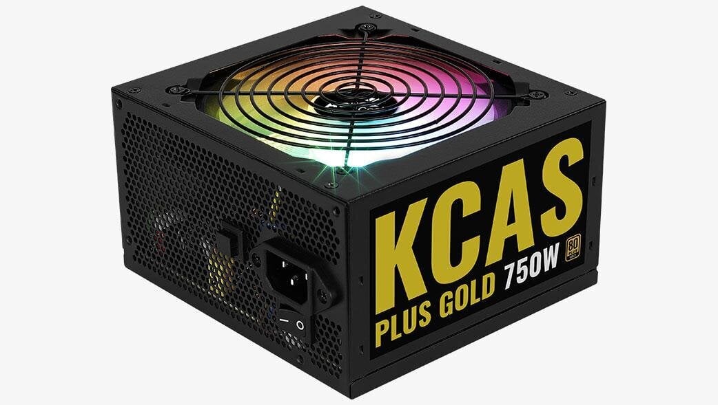 AeroCool PGS KCAS Plus 750W RGB 80 Plus Gold kaina ir informacija | Maitinimo šaltiniai (PSU) | pigu.lt