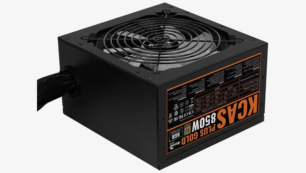 AeroCool KCAS 850W 80 Plus Gold kaina ir informacija | Maitinimo šaltiniai (PSU) | pigu.lt